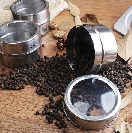 Clear Stainless Steel Spice Container