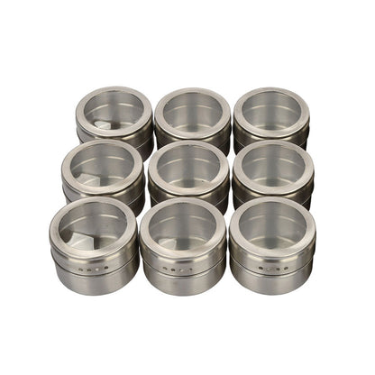 Clear Stainless Steel Spice Container