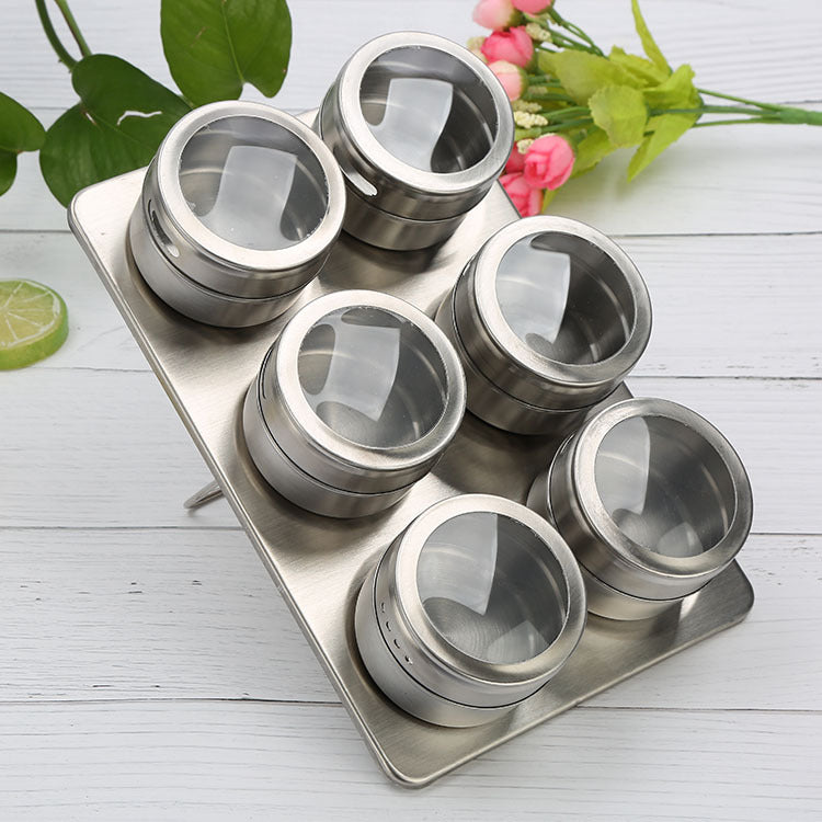 Clear Stainless Steel Spice Container
