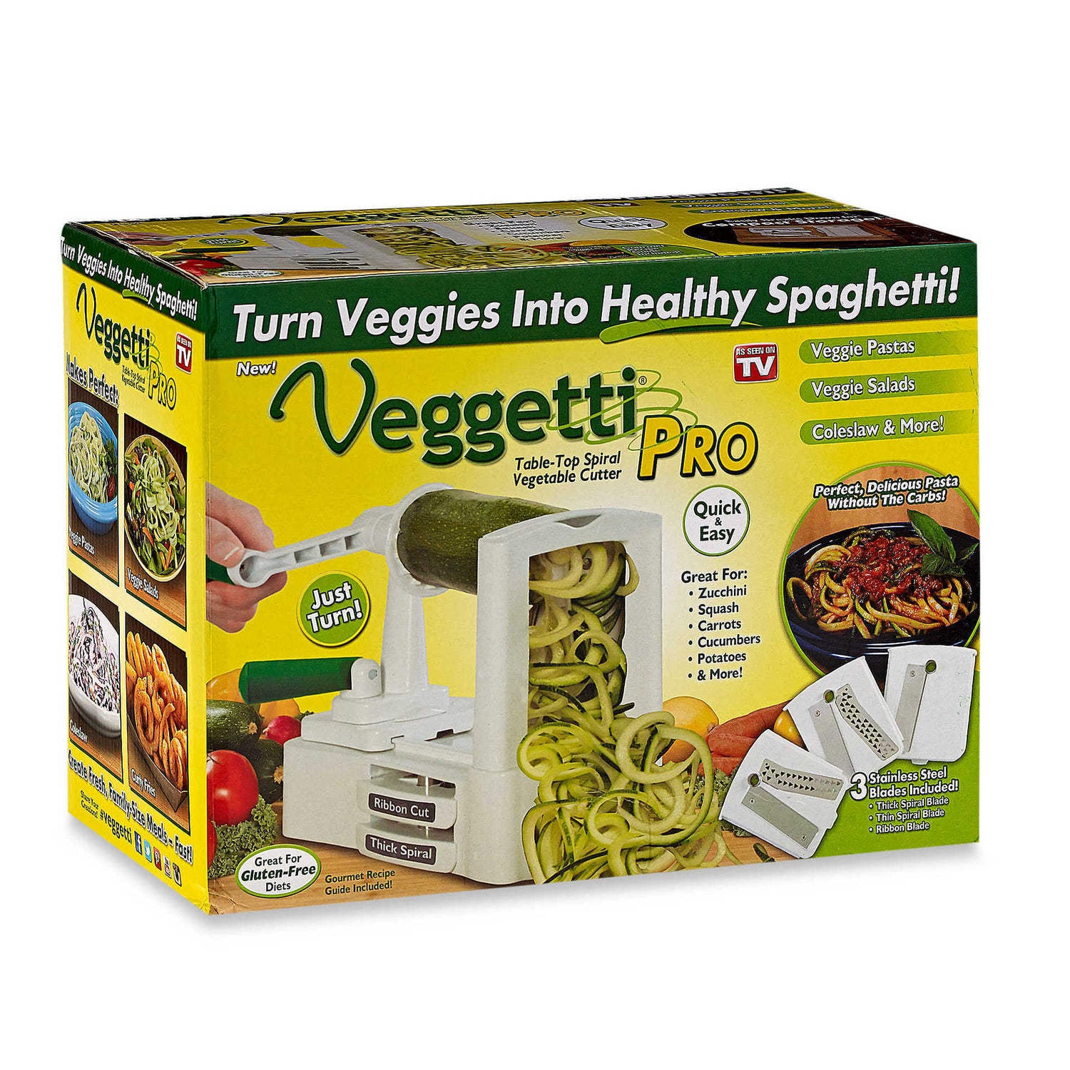 3-in-1 Rotating Vegetable Cutter