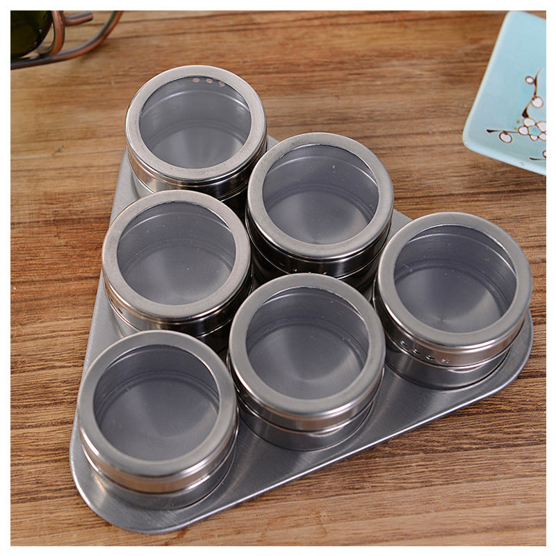 Clear Stainless Steel Spice Container