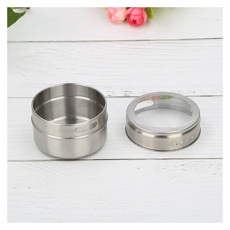 Clear Stainless Steel Spice Container