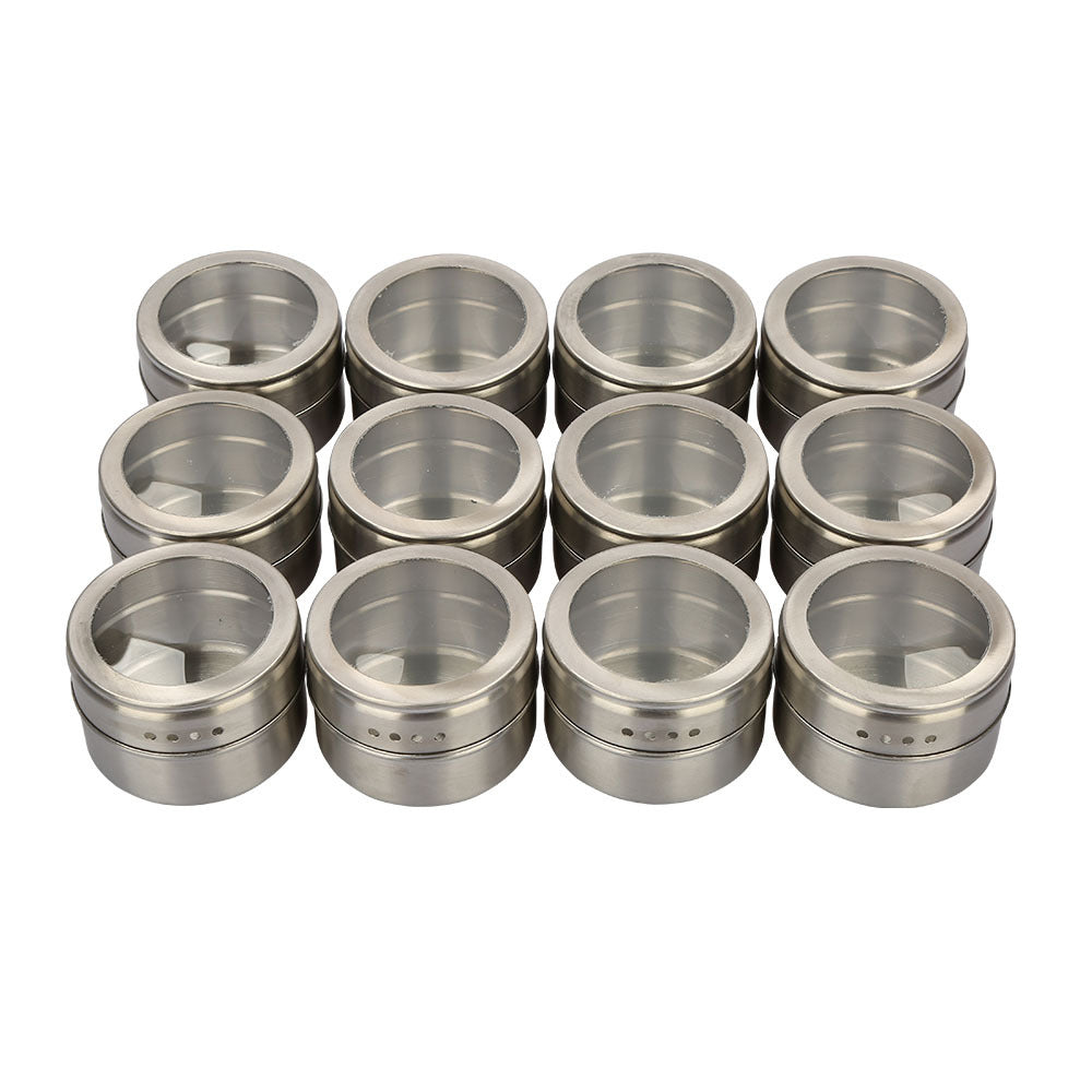 Clear Stainless Steel Spice Container
