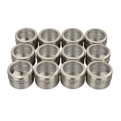 Clear Stainless Steel Spice Container