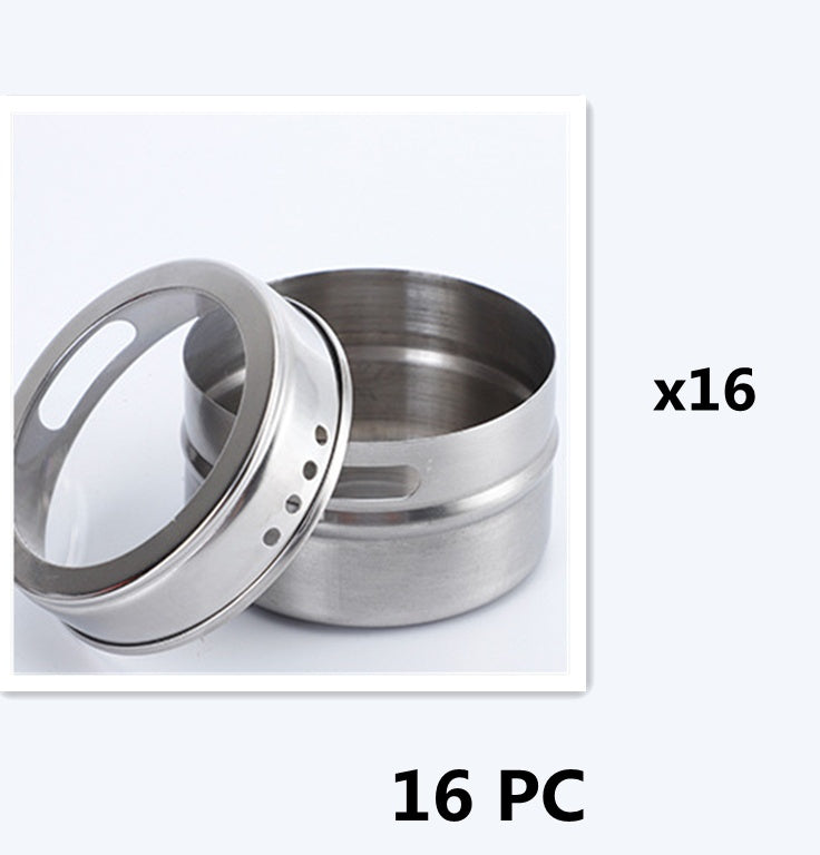 Clear Stainless Steel Spice Container