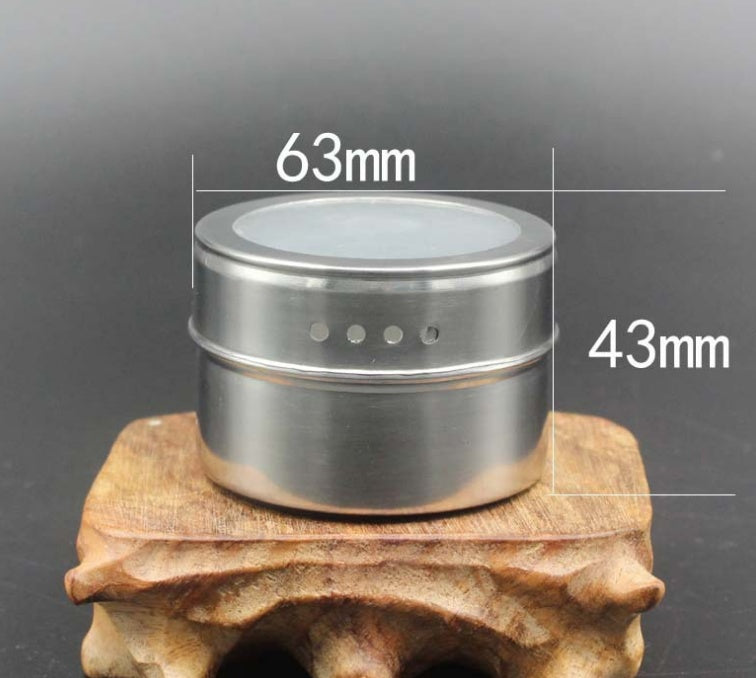 Clear Stainless Steel Spice Container