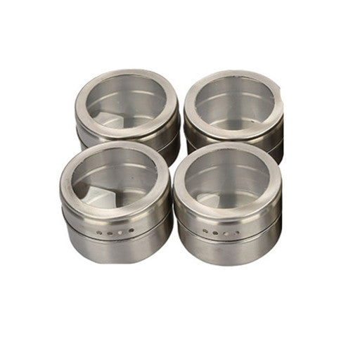 Clear Stainless Steel Spice Container