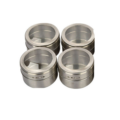 Clear Stainless Steel Spice Container