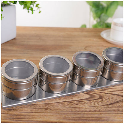 Clear Stainless Steel Spice Container