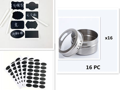 Clear Stainless Steel Spice Container